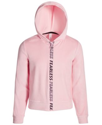 ID Ideology - Big Girls Glitter Velour Hoodie