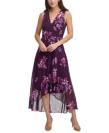 Floral-Print Chiffon Maxi Dress