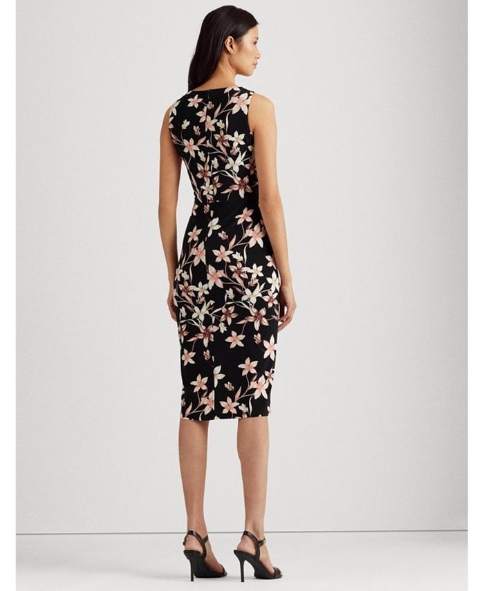 Lauren Ralph Lauren Floral Jersey Sleeveless Dress - Macy's