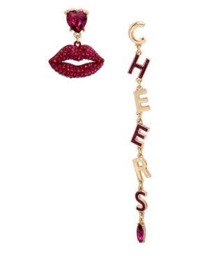 image of Betsey Johnson Cheers Mismatch Earrings