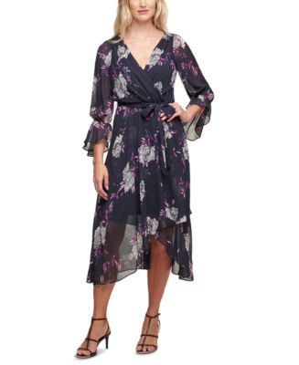 DKNY Floral-Print Midi Dress - Macy's