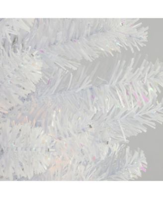 National Tree 6 ft. White Iridescent Tinsel Tree