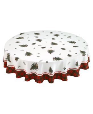 circular christmas tablecloth