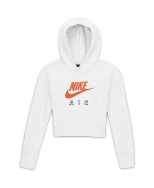 image of Nike Air Big Girl-s Cropped French Terry Hoodie