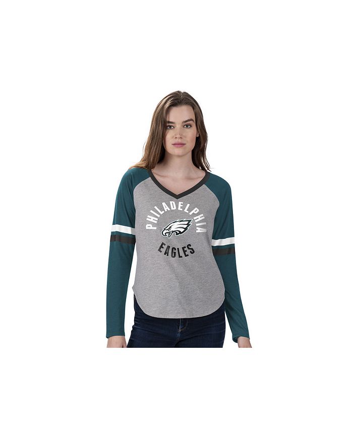 G-III Sports Women's Philadelphia Eagles Asterisk Long-Sleeve T