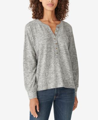 Lucky Brand - Hacci-Knit Long-Sleeve Henley
