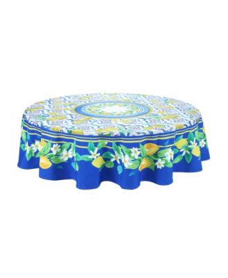 Lovely Lemons 70 Round Tablecloth
