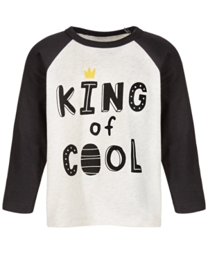 image of First Impressions Baby Boys King Of Cool T-Shirt, Created for Macy-s