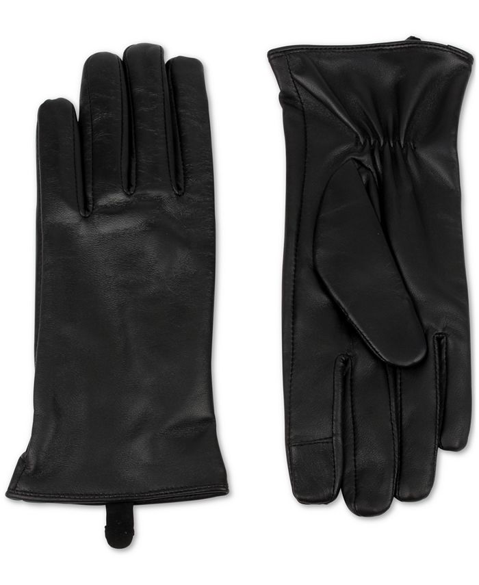 Michael Kors Classic Leather Gloves - Macy's