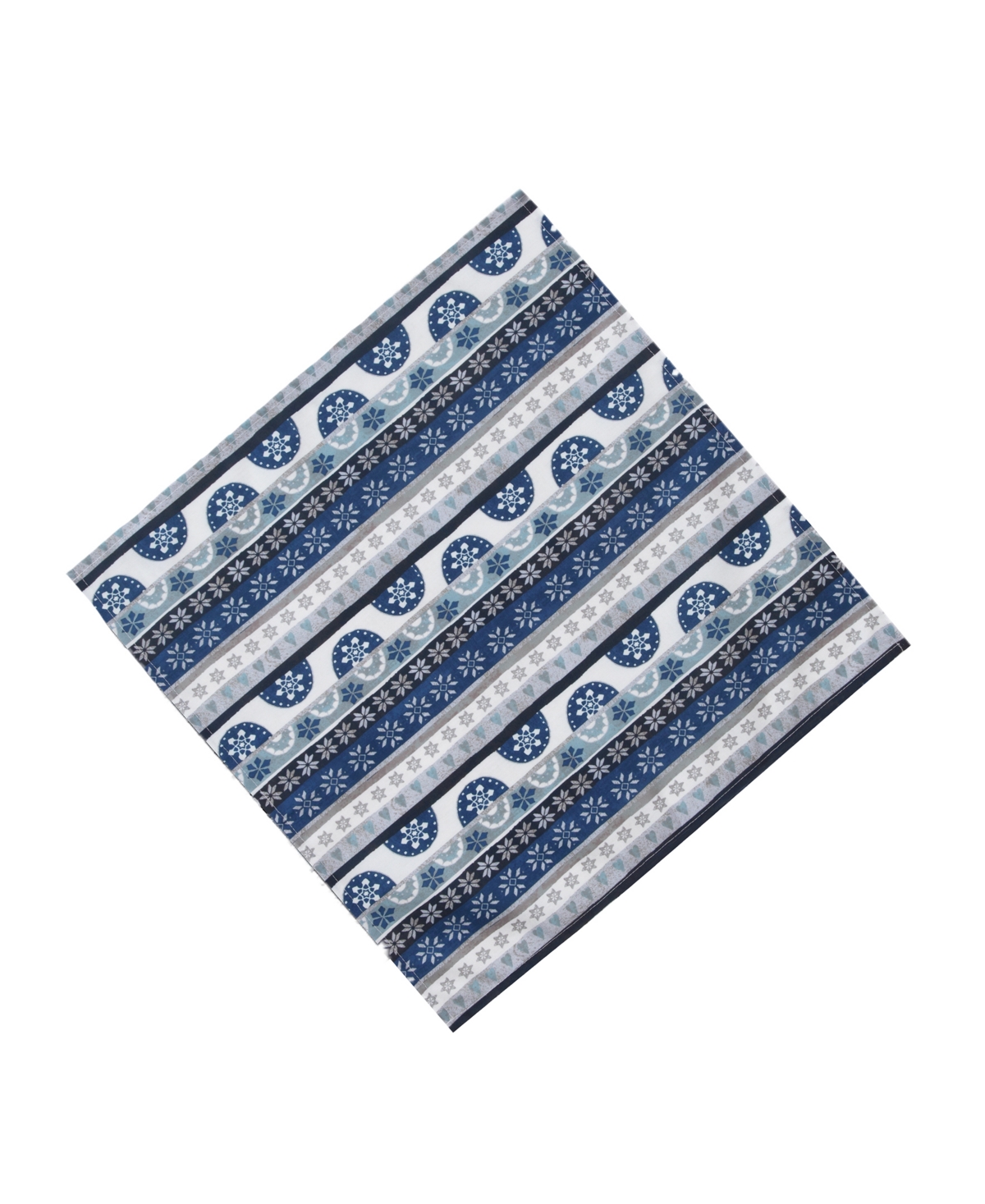 Laural Home Simply Winter Napkin - Set of 4 - White And Blue