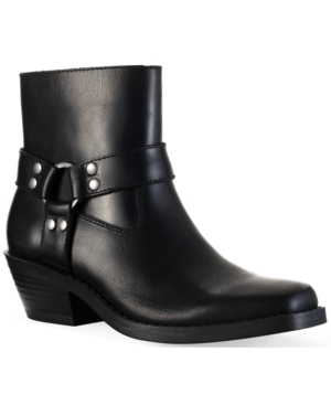 image of Sun + Stone Pheobie Leather Booties, Created for Macy-s Women-s Shoes