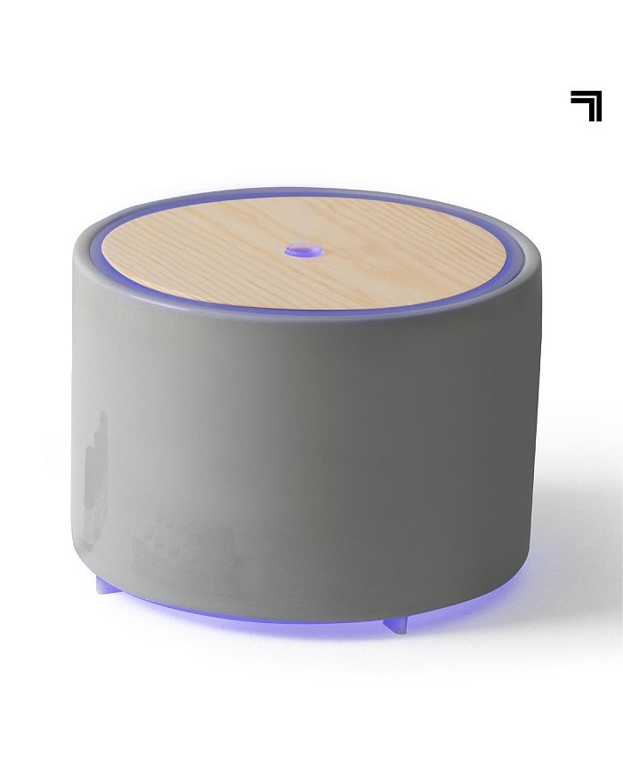 Sharper Image Diffuser Ultrasonic Aromatherapy Wood Lid and Ceramic LED