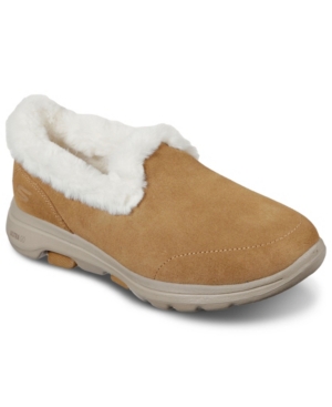 image of Skechers Women-s GOwalk 5 - Toasty Faux Fur Walking Sneakers from Finish Line