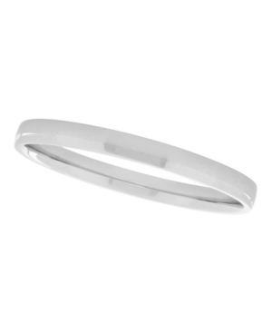 image of Macy-s Unisex Plain Polished 925 Sterling Silver Wedding Band