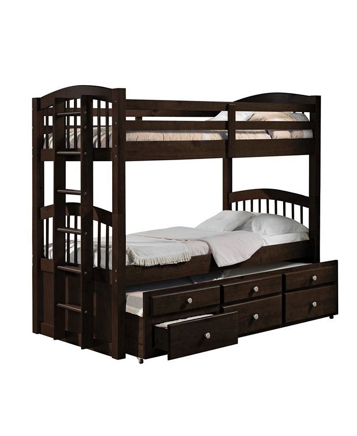 Acme Furniture Micah Twin Over Twin Bunk Bed with Trundle Macy's