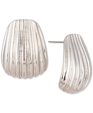 image of Charter Club Silver-Tone Shell Stud Earrings, Created for Macy-s