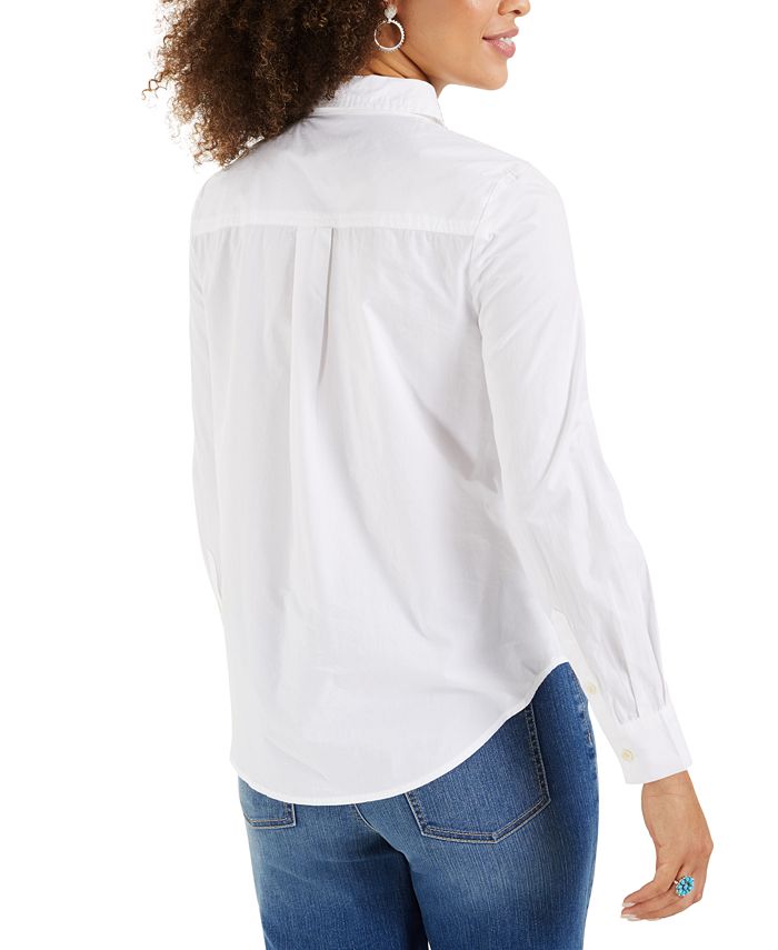 Style & Co Relaxed-Fit Button-Front Shirt, Created for Macy's & Reviews ...