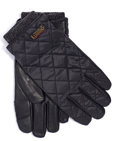 Alfani Men's Dress Gloves, Created for Macy's - Black - Size Small-Medium