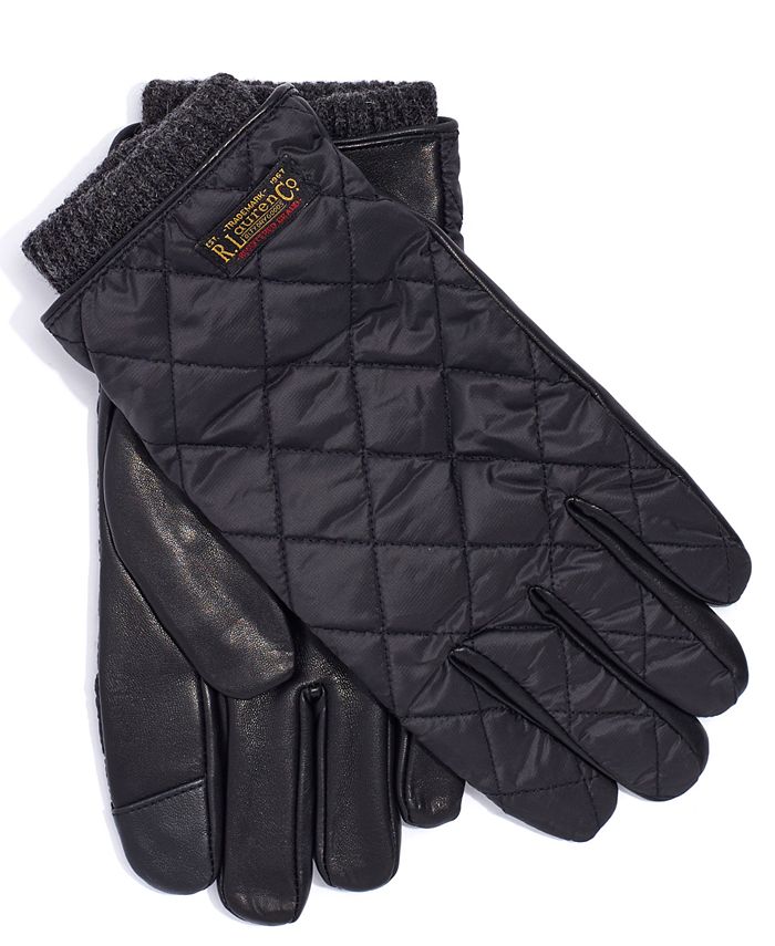 Polo Ralph Lauren Men's Touch Quilted Field Gloves & Reviews - Hats, Gloves  & Scarves - Men - Macy's
