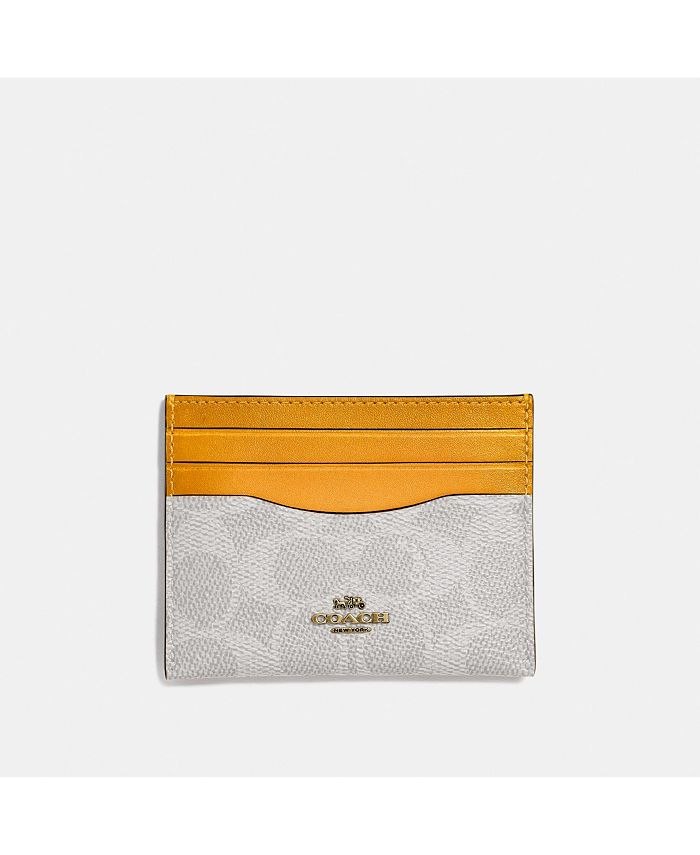 COACH Flat Signature Card Case Macy's