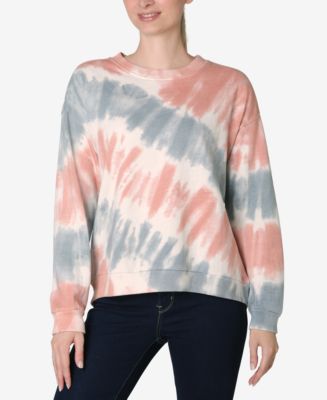 Ultra Flirt Juniors' Tie-Dyed Sweatshirt - Macy's