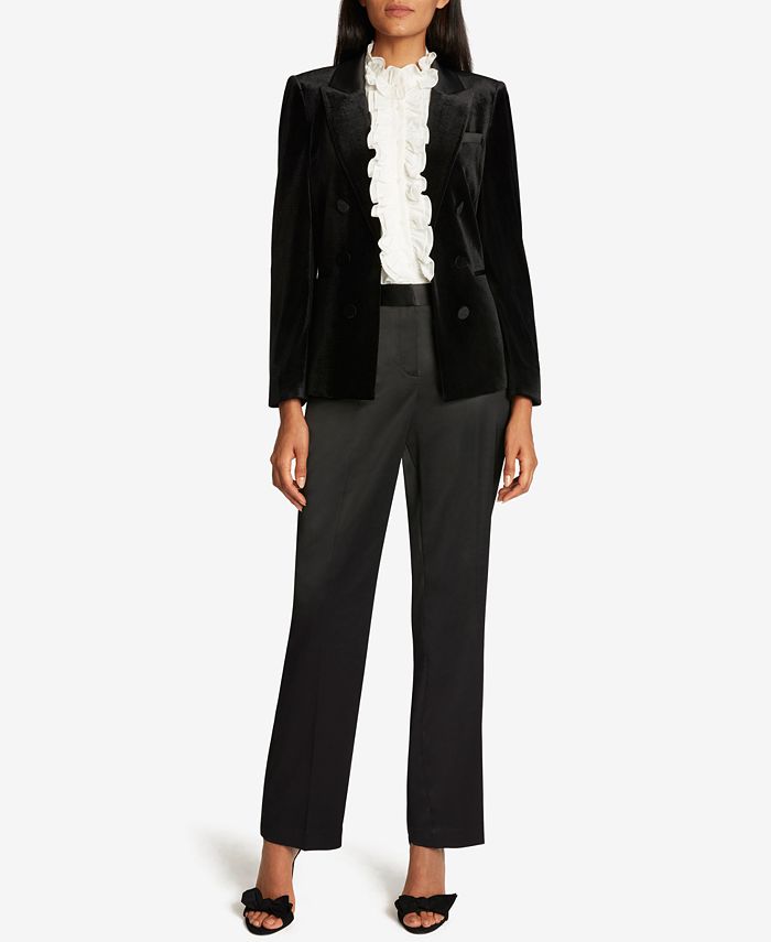 Tahari velvet shop jacket