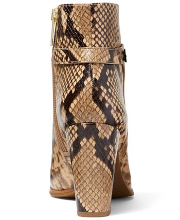 Michael Kors Finley Snakeskin Print Ankle Booties Macy s