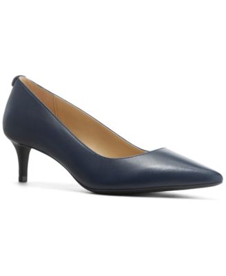 dark navy kitten heel shoes