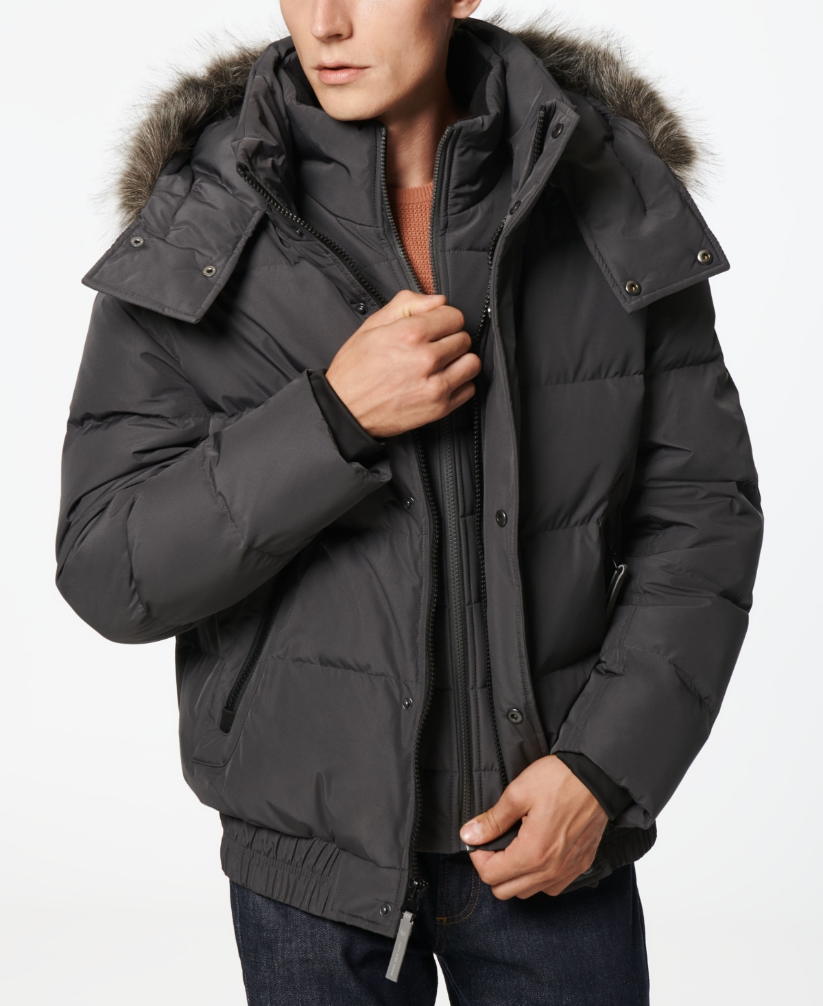 Men's Umbra Down Bomber Jacket - Black