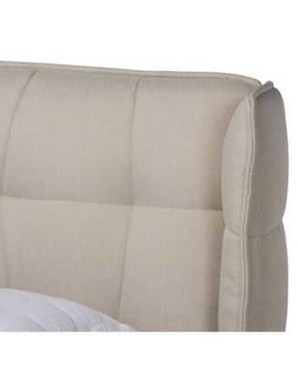 Gretchen Modern and Contemporary Queen Size Platform Wingback Bed