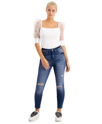 Kendall + Kylie - Juniors' High-Rise Skinny Ankle Jeans