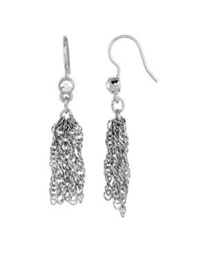 image of 2028 Women-s Silver Tone Tassel Earring