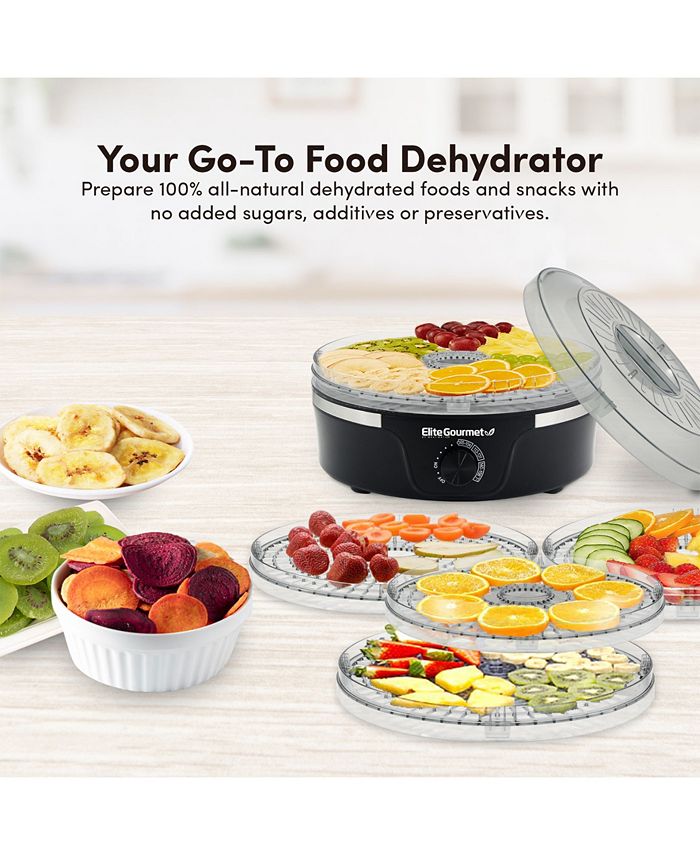 Elite Gourmet 5Tier Food Dehydrator Adjustable Temperature Control