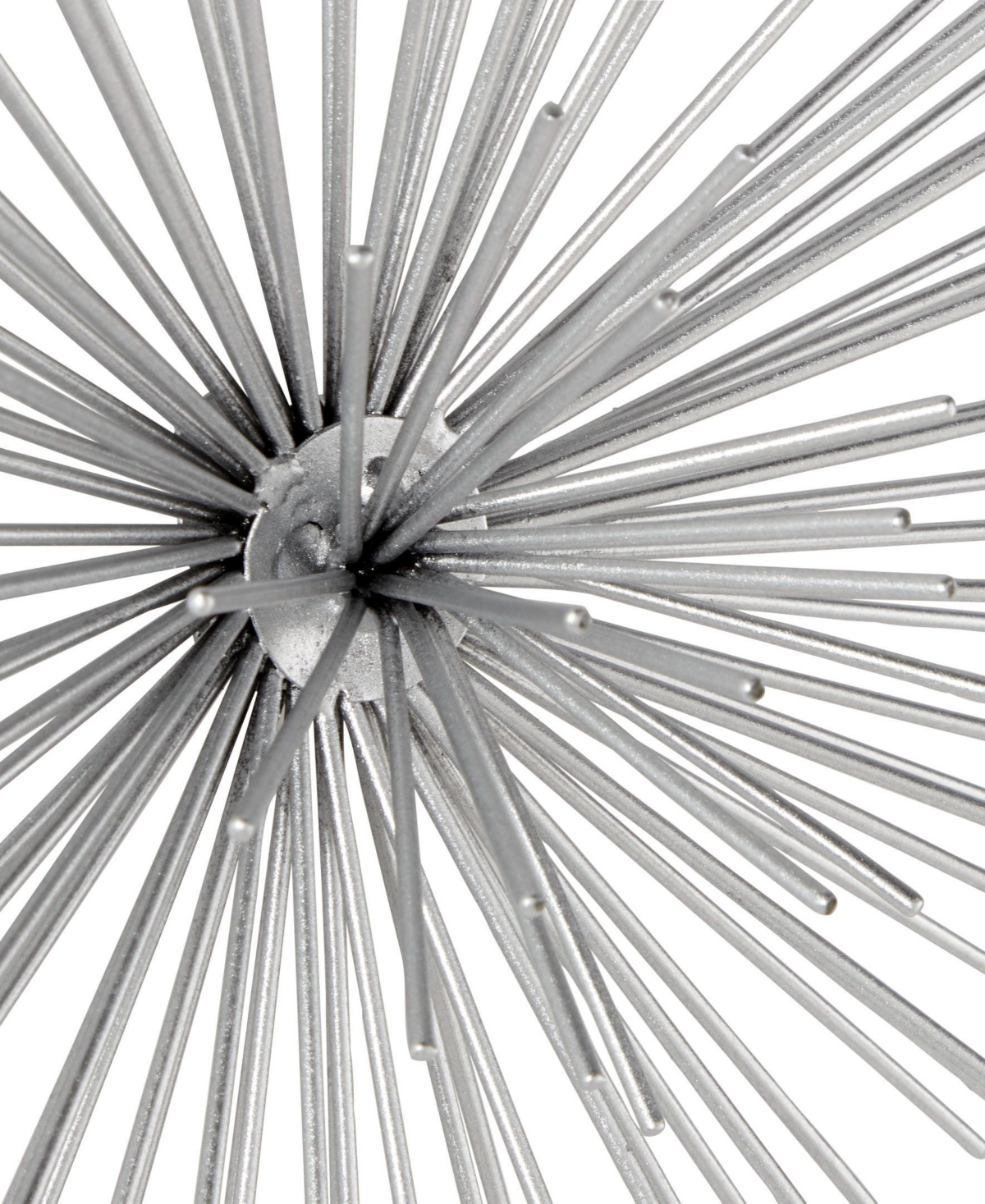 CosmoLiving by Cosmopolitan Set of 3 Silver Tin Contemporary Abstract Wall Decor, 6