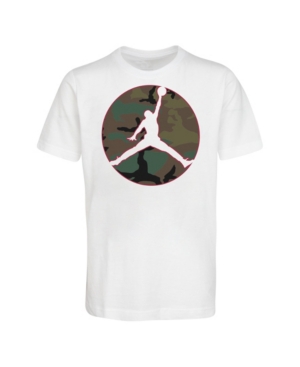 image of Jordan Big Boys Camo Jumpman Logo T-shirt