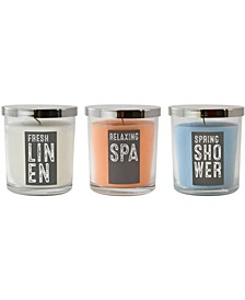 LumaBase Scented Candles - Fresh Collection - Set of 3