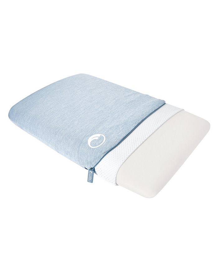 Comfort Revolution Fresh Foam Washable Low Profile Memory Foam Pillow