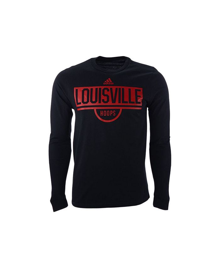 Louisville Cardinals Youth College Screen Printed Hooded Sweatshirt By  Adidas