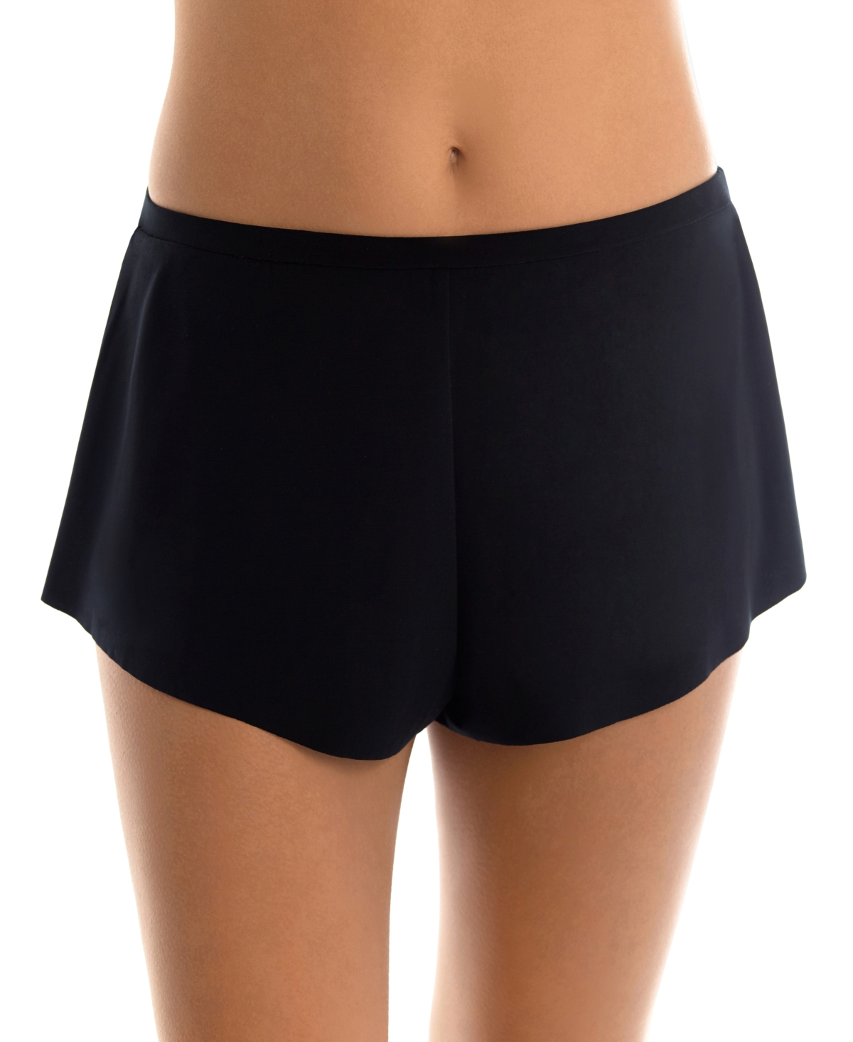 Slimming Control Jersey Tap Swim Shorts - Black