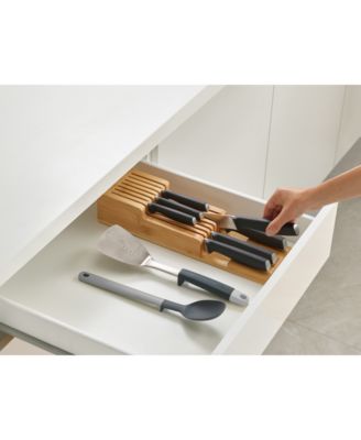 DrawerStore Bamboo 2-Tier Knife Organizer