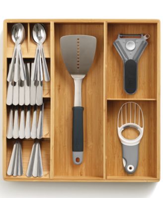 DrawerStore™ Bamboo Cutlery, Utensil & Gadget Organizer