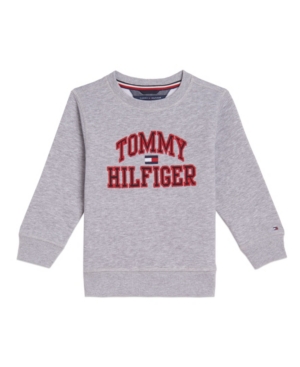 image of Tommy Hilfiger Big Boys Henry Pullover Crew Sweatshirt