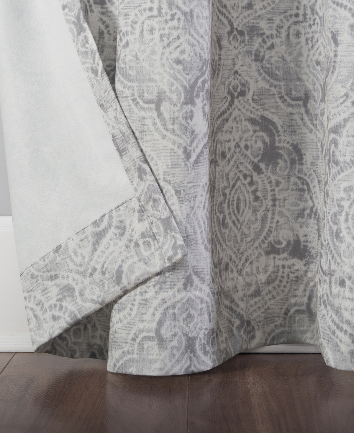 Kenji Medallion Draft Shield Fleece Insulated Room Darkening Grommet Curtain Panel