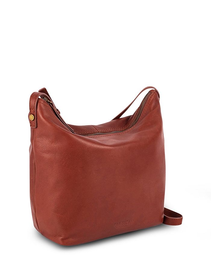 American Leather Co. Dayton Leather Crossbody Macy's