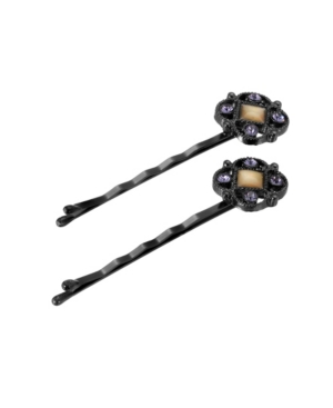 image of Women-s Black-Tone Mother of Pearl Bobby Pins