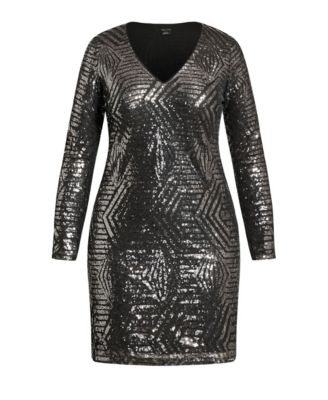 Plus Size Bright Lights Mini Dress