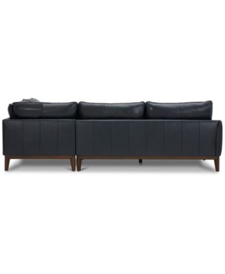 Jollene Leather 2-Pc. Sectional with Chaise, Created for Macy's