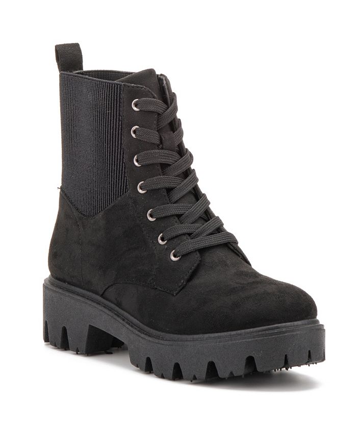 Olivia Miller Women S Ranger Lug Sole Laceup Booties Reviews Booties Shoes Macy S