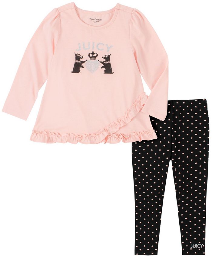 Juicy Couture Little Girls Tunic and Legging Set - Macy's