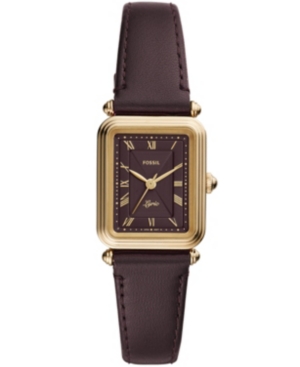 image of Fossil Women-s Lyric Gold-Tone Mesh Bracelet Watch 28mm